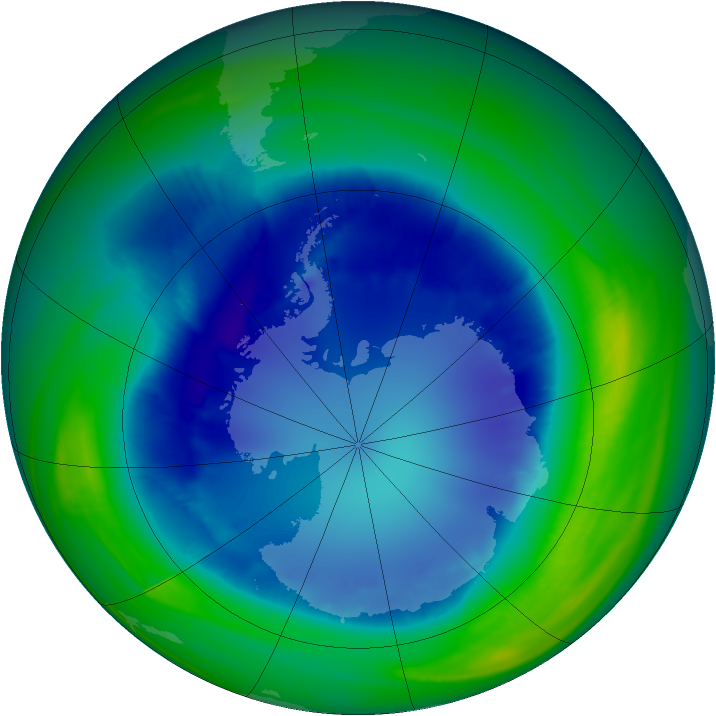 Ozone Map 2007-08-23